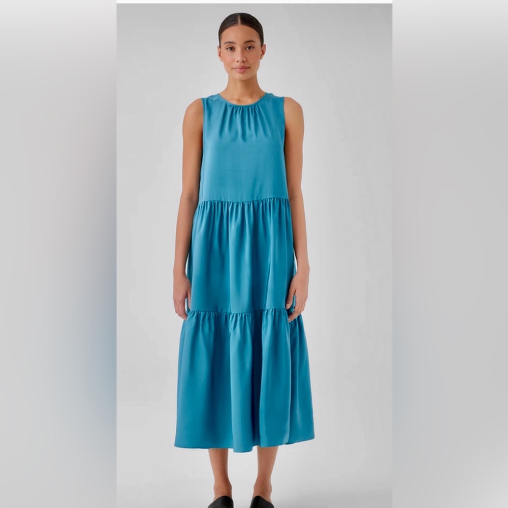 Eileen Fisher Blue Maxi Dress